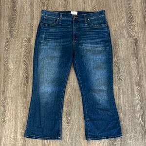 Caslon Blue Flare Wide Leg Jeans with Classic Denim Texture